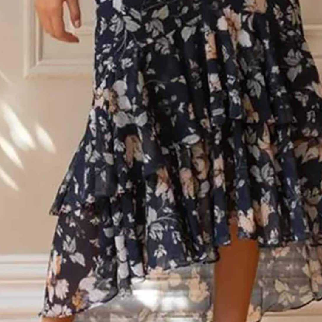 Martha - Elegantes geblümtes Kleid