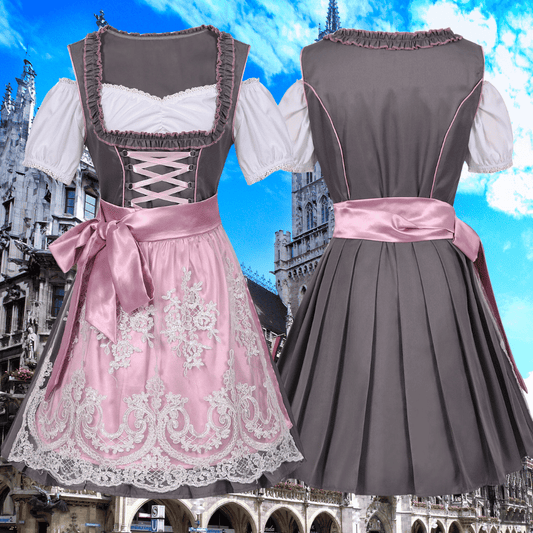 Freda | Dirndlkleid mit Spitzenschürze und Faltrock für Frauen