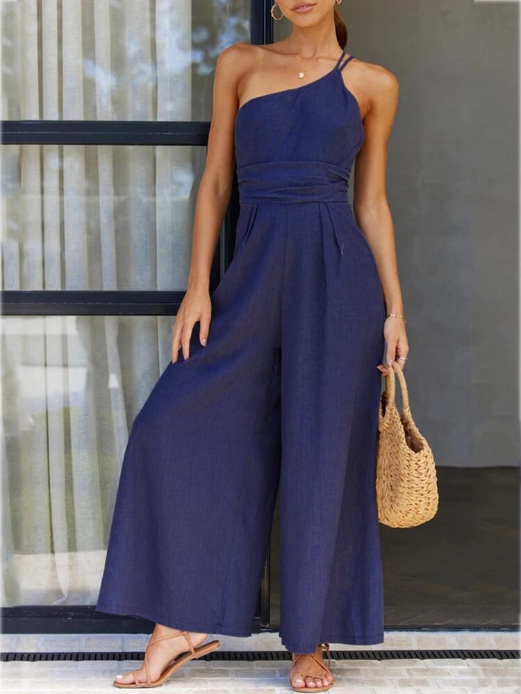 Luna - Rückenfreier Double Band Jumpsuit
