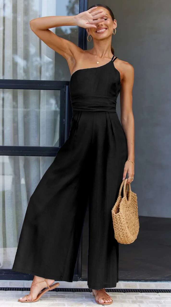 Luna - Rückenfreier Double Band Jumpsuit