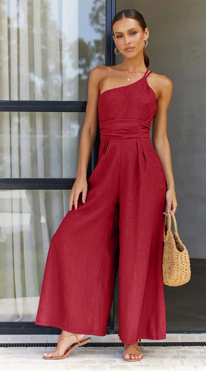 Luna - Rückenfreier Double Band Jumpsuit