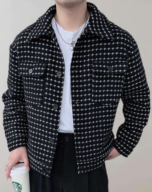 Tom – Lässige Moderne Schwarze Jacke
