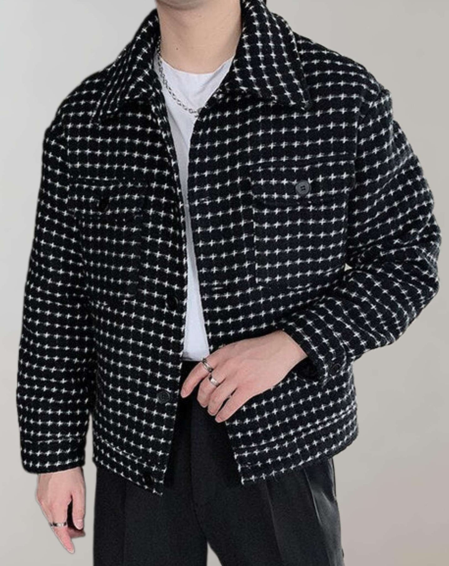 Tom – Lässige Moderne Schwarze Jacke