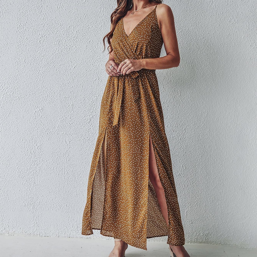 Eirini - Maxikleid mit Schlitz