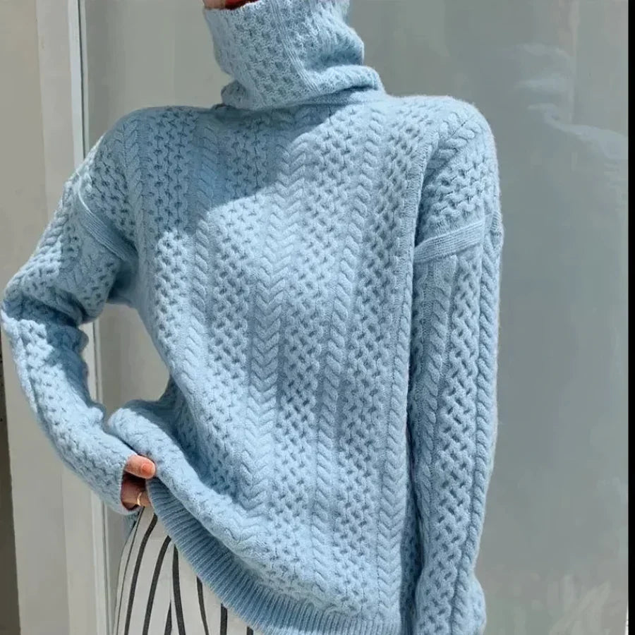 Selin - damen-rollkragenpullover aus r