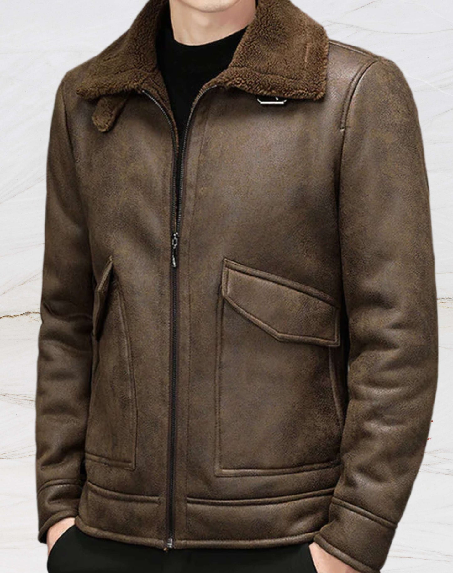 Cameron - Herren Vintage Lederjacke