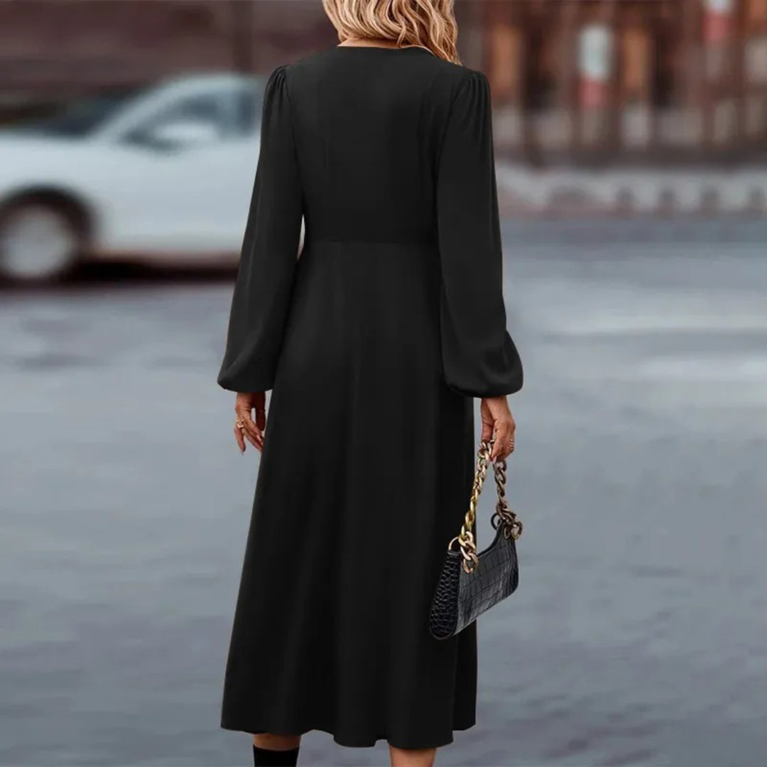 Noa - Langes Kleid mit langen Ärmeln für Frauen