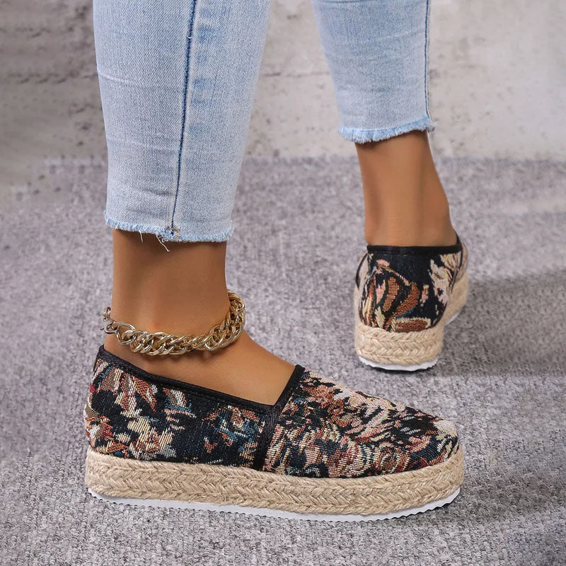 Tara - Geblümte Espadrilles für Damen