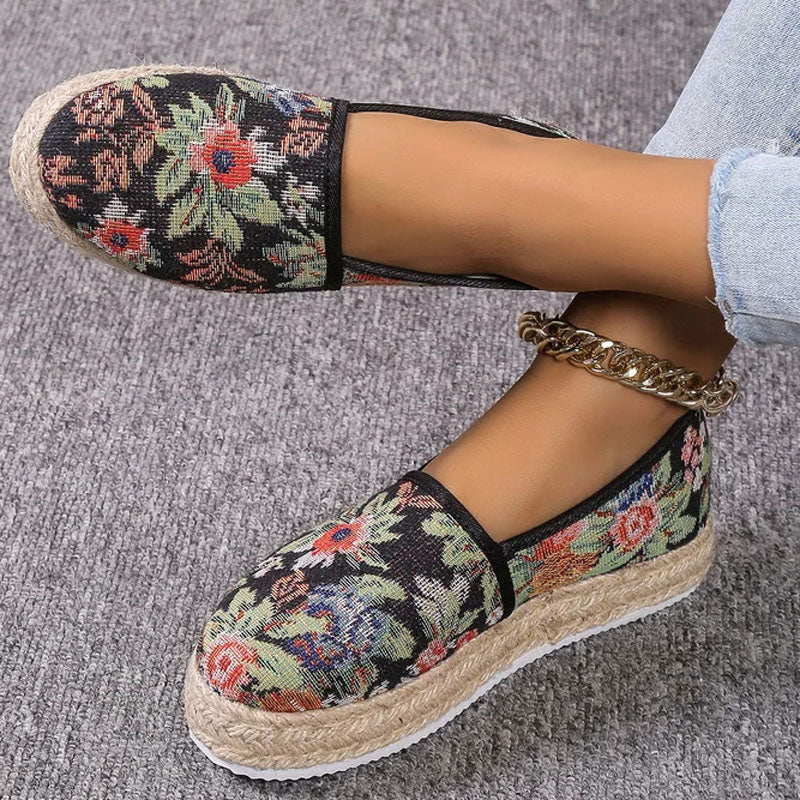 Tara - Geblümte Espadrilles für Damen