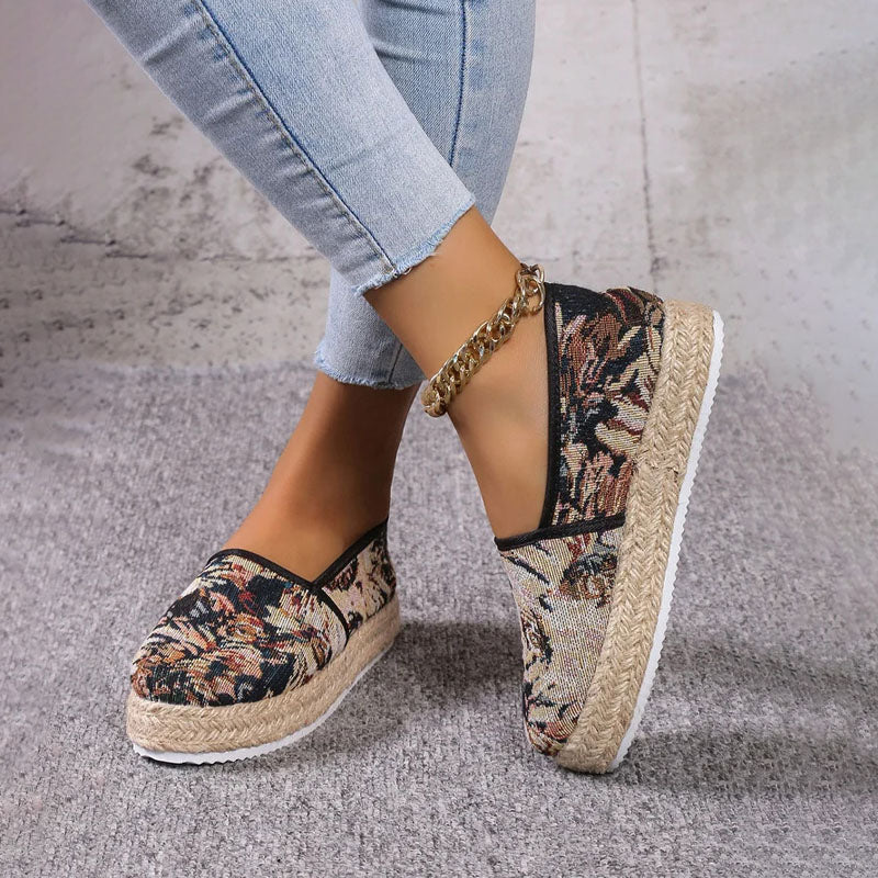 Tara - Geblümte Espadrilles für Damen