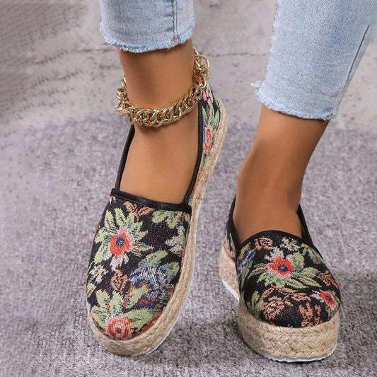 Tara - Geblümte Espadrilles für Damen