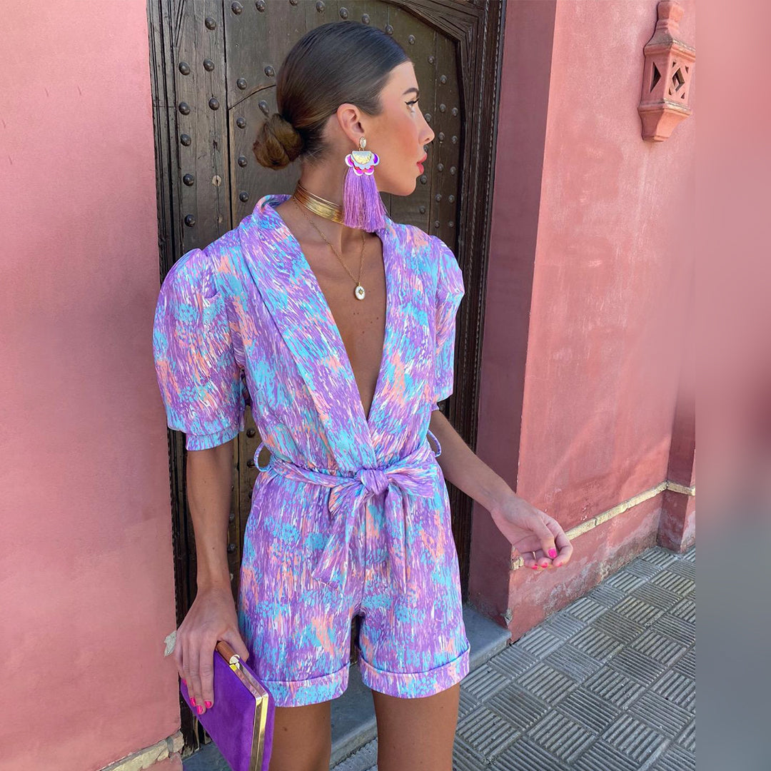 Kahlani - Stylischer Jumpsuit mit V-Ausschnitt
