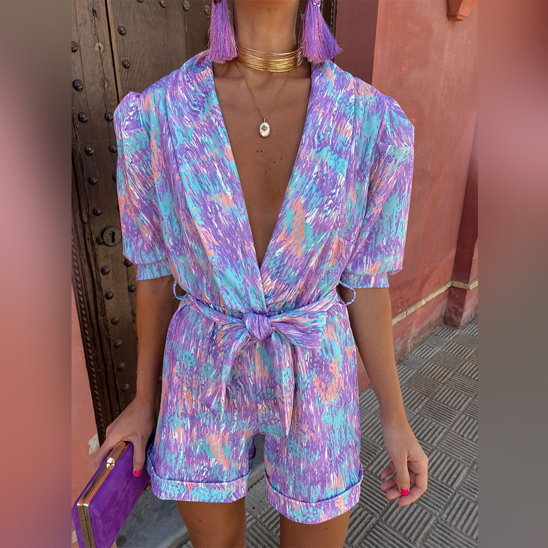 Kahlani - Stylischer Jumpsuit mit V-Ausschnitt