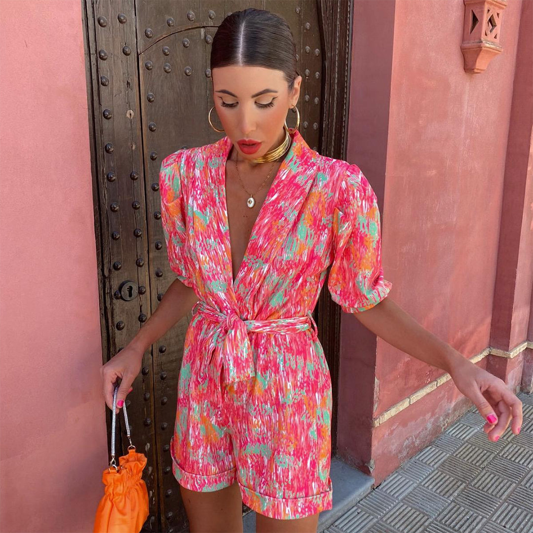 Kahlani - Stylischer Jumpsuit mit V-Ausschnitt
