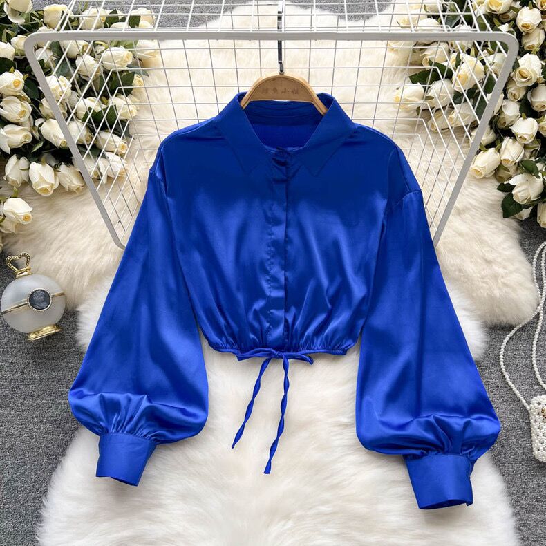 Martha - Stilvolle Bluse mit Puffärmeln und kurzem Schnitt
