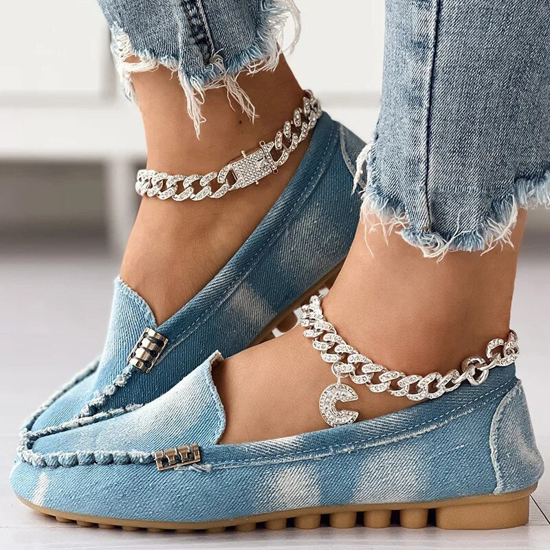 Yvette - Schicke und Bequeme Denim-Loafer