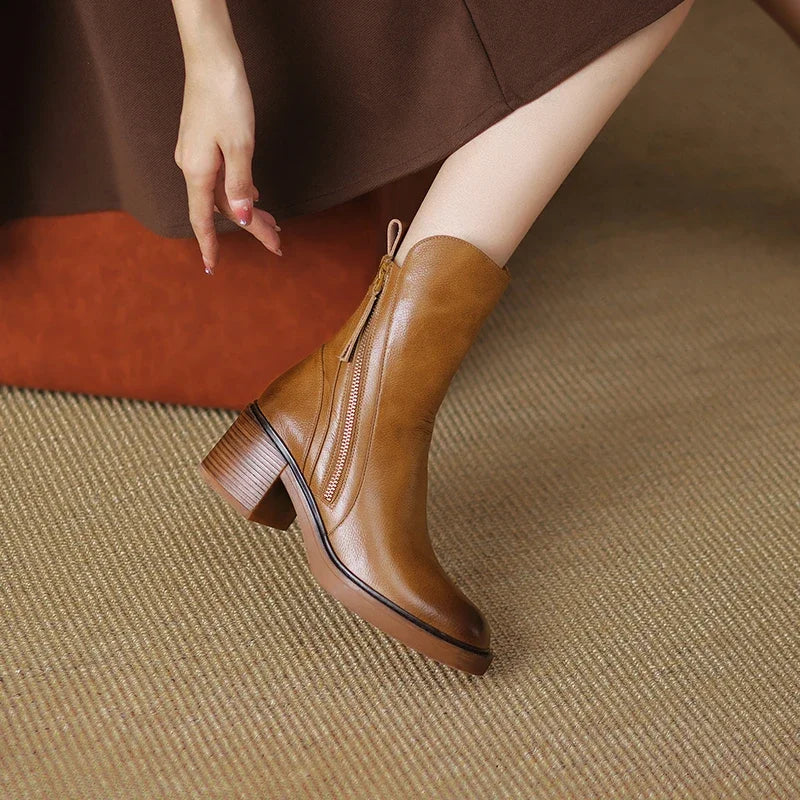 Evi - Stylische Lederstiefel