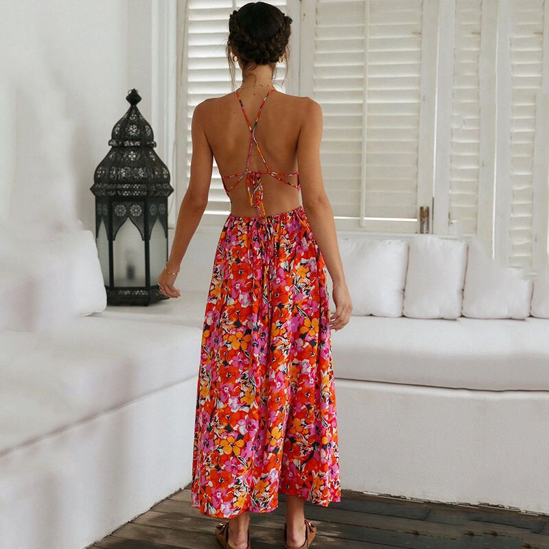 Zarina - Geblümtes Maxikleid für Damen
