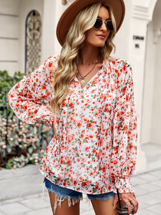 Niamh - Lässige Bluse mit Blumenmuster