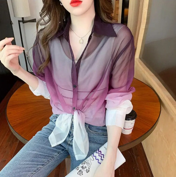 Eulalia - Ombre Langarmshirt