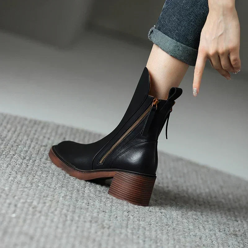 Evi - Stylische Lederstiefel