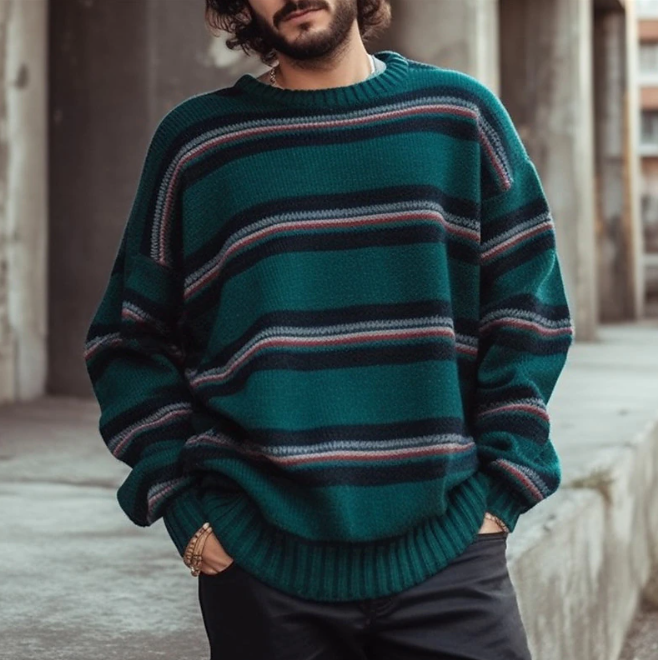 Rafferty - regenbogen-pullover-hoodie für männer