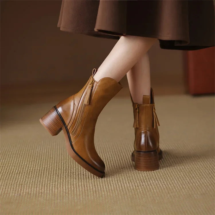 Evi - Stylische Lederstiefel