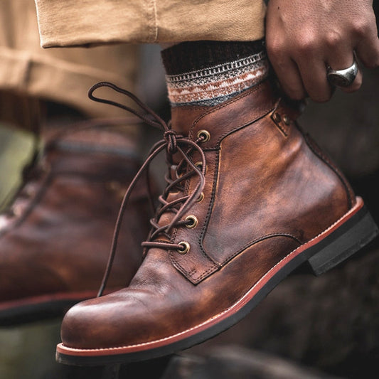 Lazeros - Vielseitige Lederstiefel für Herren