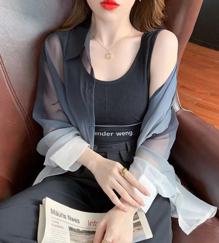 Eulalia - Ombre Langarmshirt