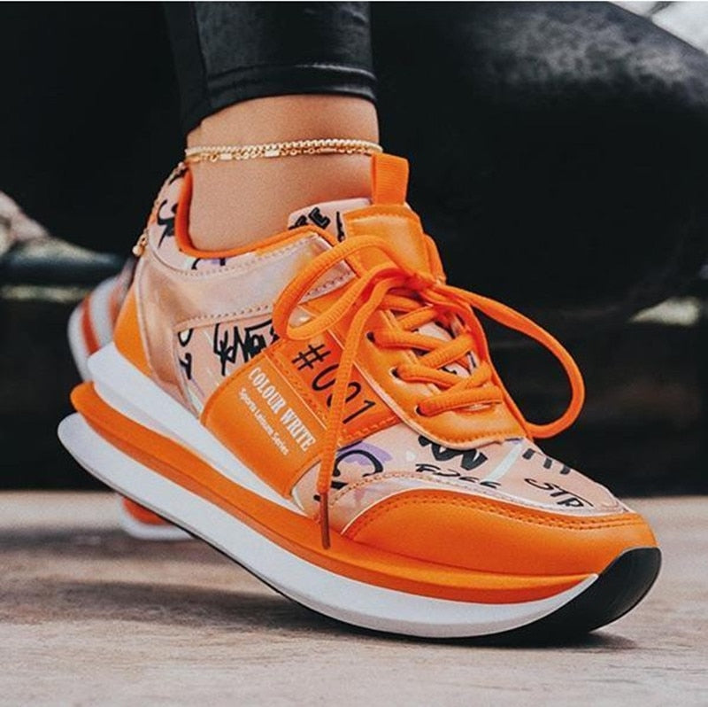 Katty - Bequeme Neon-Sneaker für Frauen