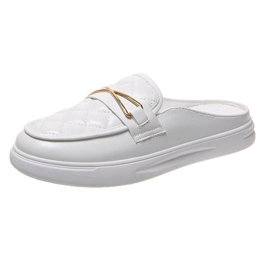 Voiletta - Weiße Slip-on Loafers für Damen