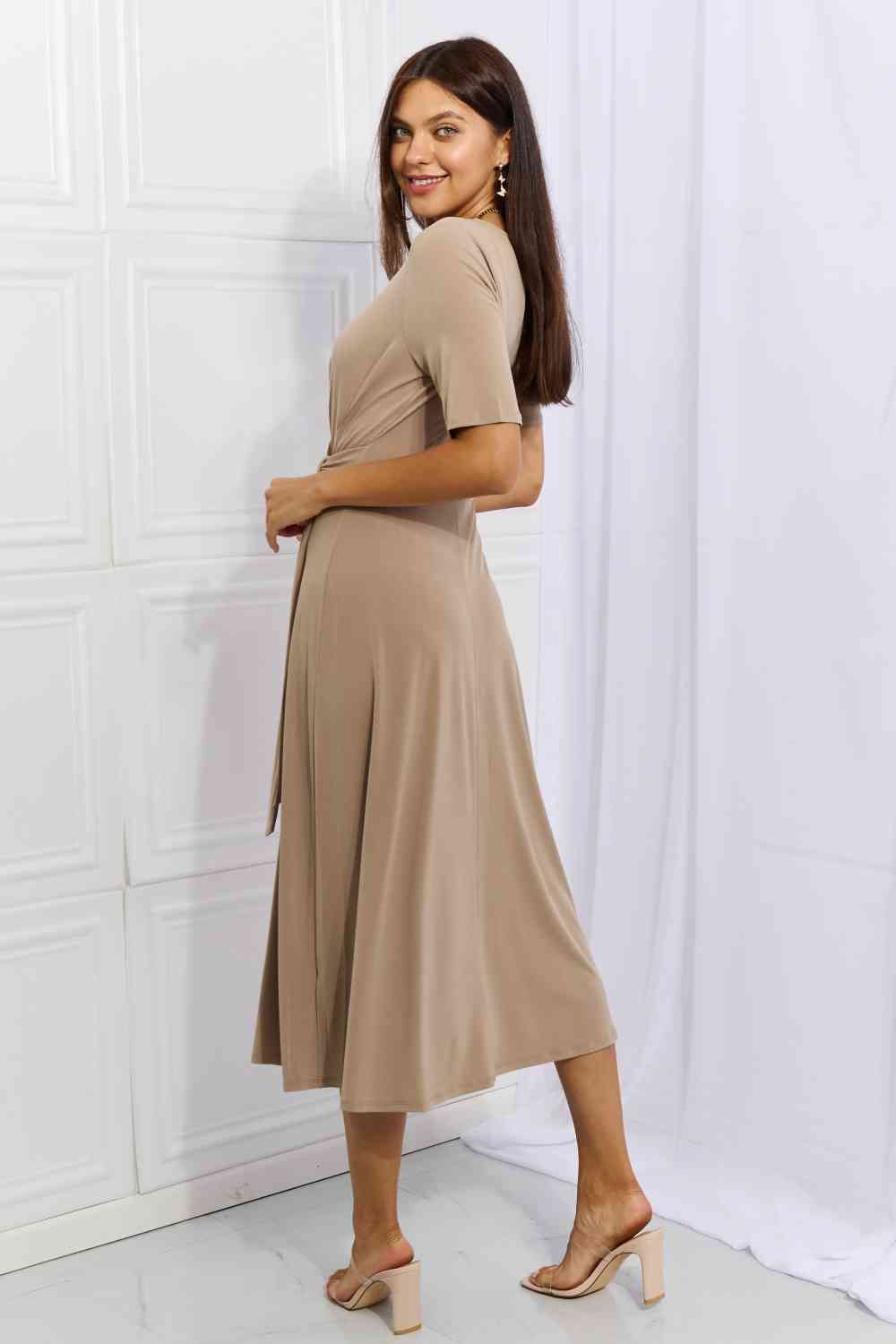 Lila - Frauen Wickelkleid