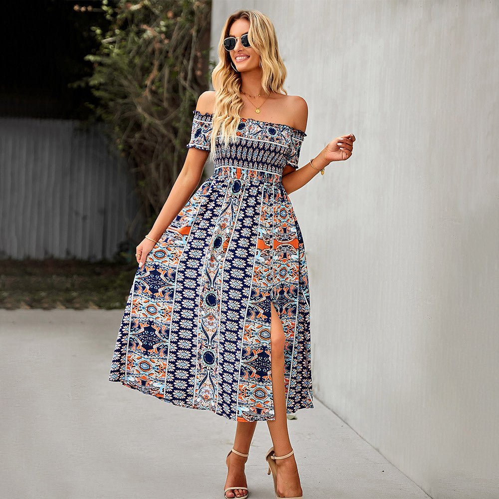 Maliyah - Geblümtes Geteiltes Kleid