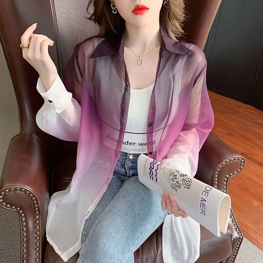 Eulalia - Ombre Langarmshirt