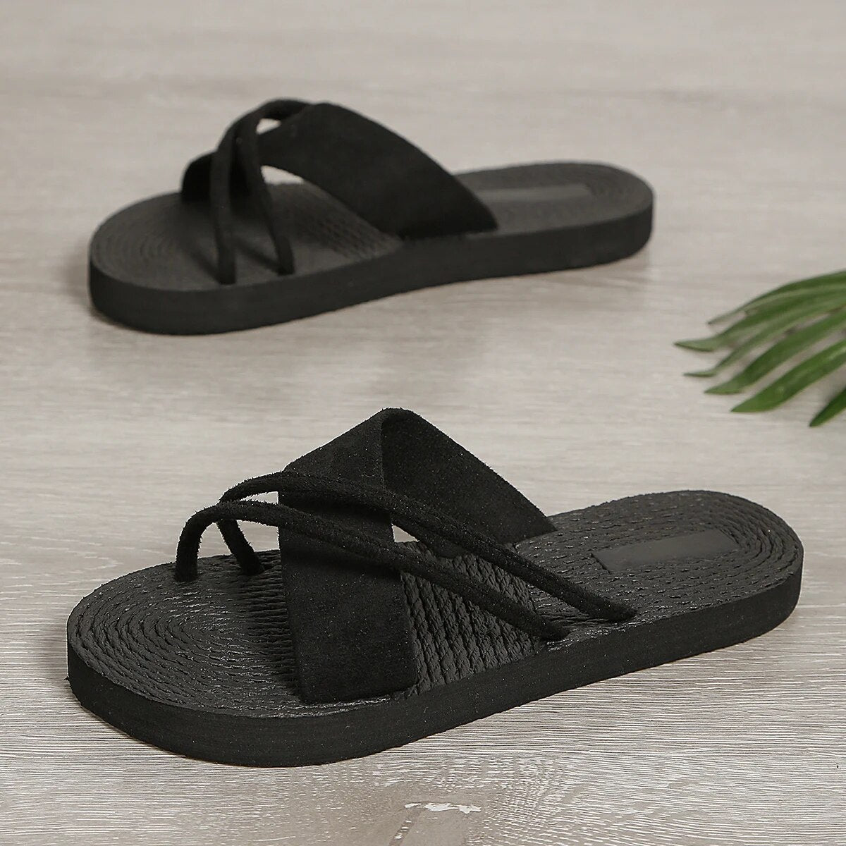 Diliana - Schwarze Sandalen