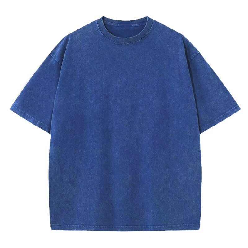 Marius - Herren Übergroßes Ausgebleichtes T-Shirt