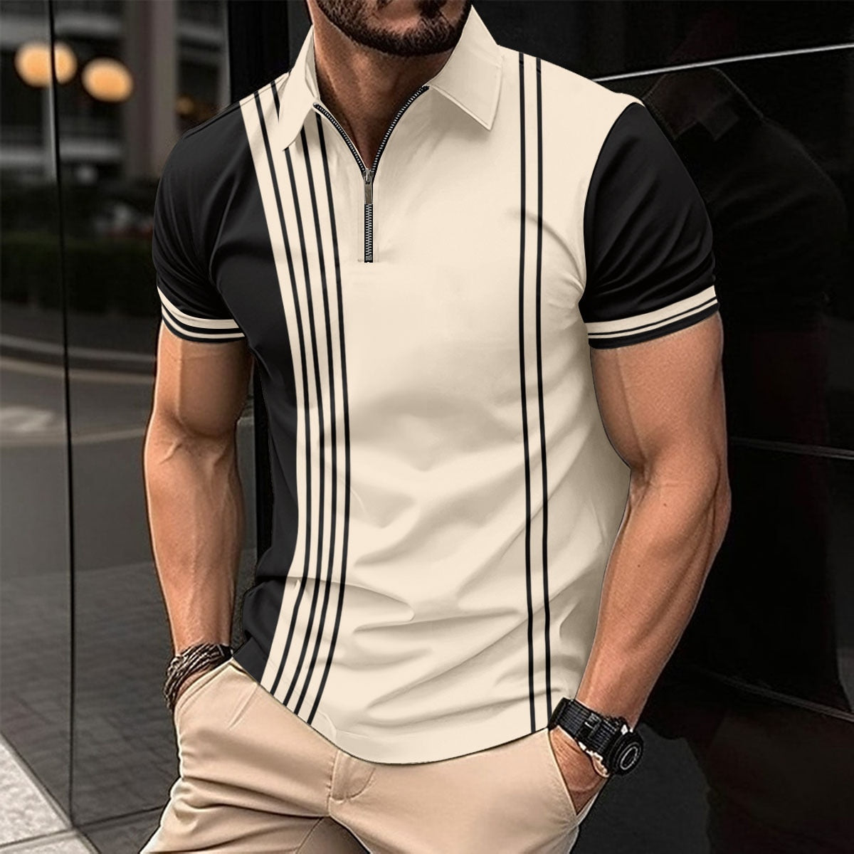 Kyro - Herren Atmungsaktives Kurzarm-Poloshirt