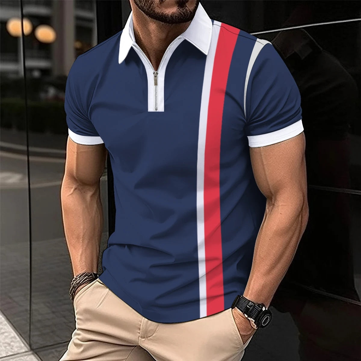 Kyro - Herren Atmungsaktives Kurzarm-Poloshirt