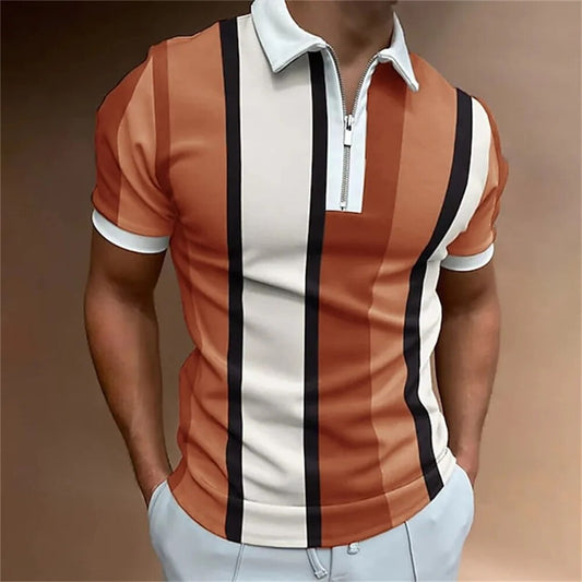 Tom - Herren Polo mit Farbblockmuster