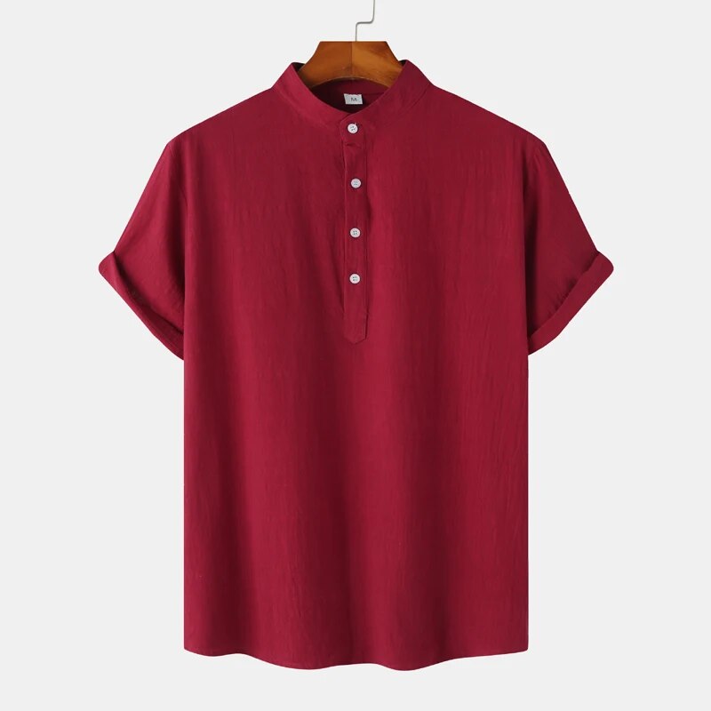 Gero - Herren Freizeit Polo mit Stehkragen