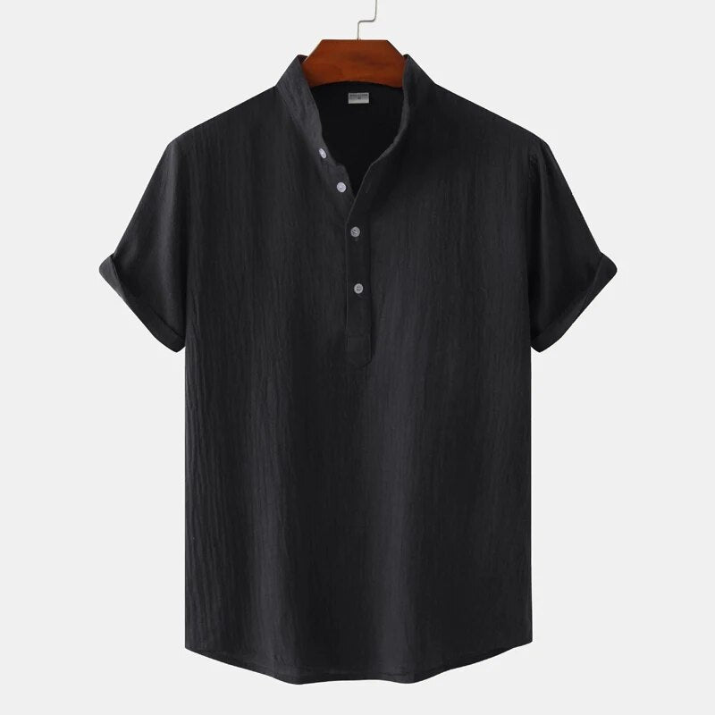 Gero - Herren Freizeit Polo mit Stehkragen