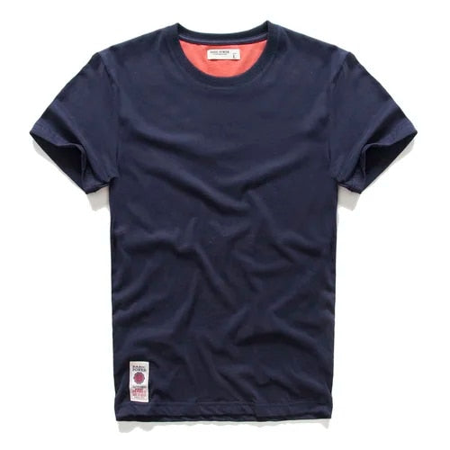 Szymon - Klassisches Einfarbiges T-Shirt