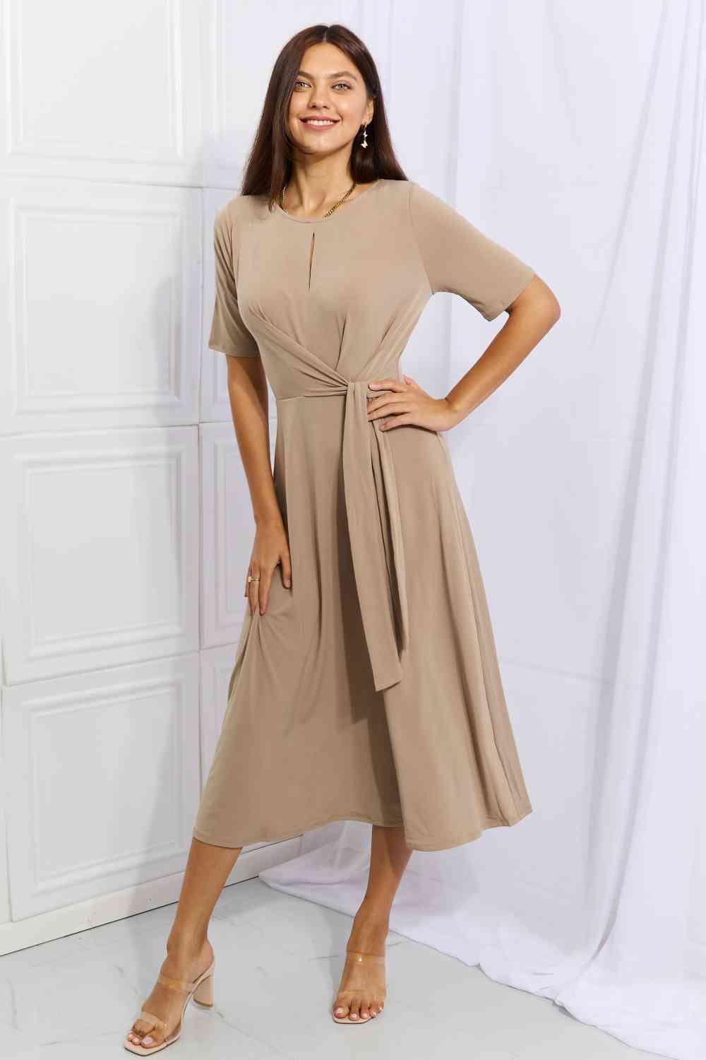 Lila - Frauen Wickelkleid