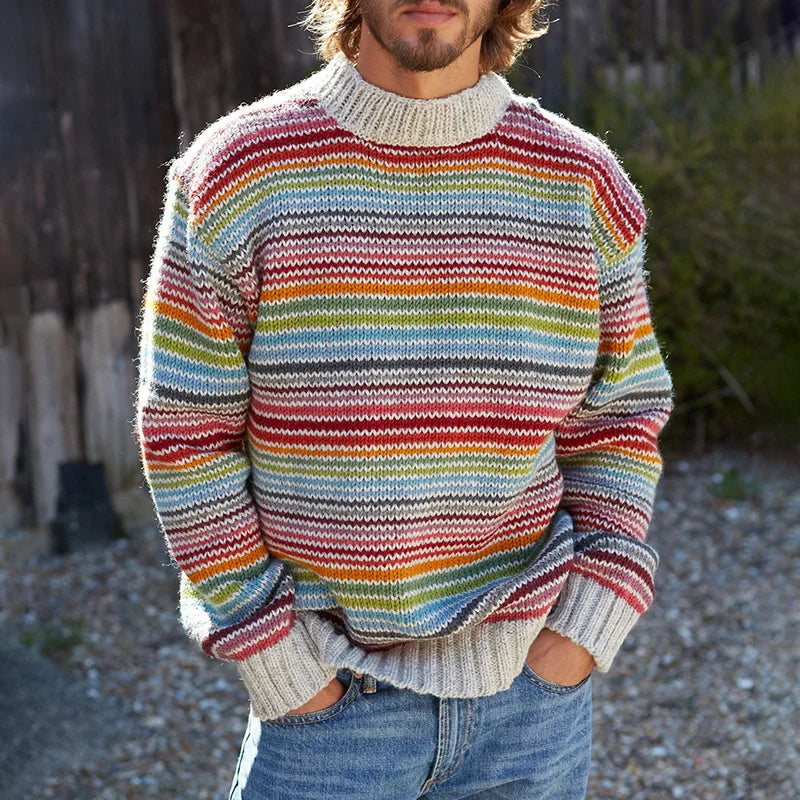 Baxter – Mehrfarbiger Strickpullover