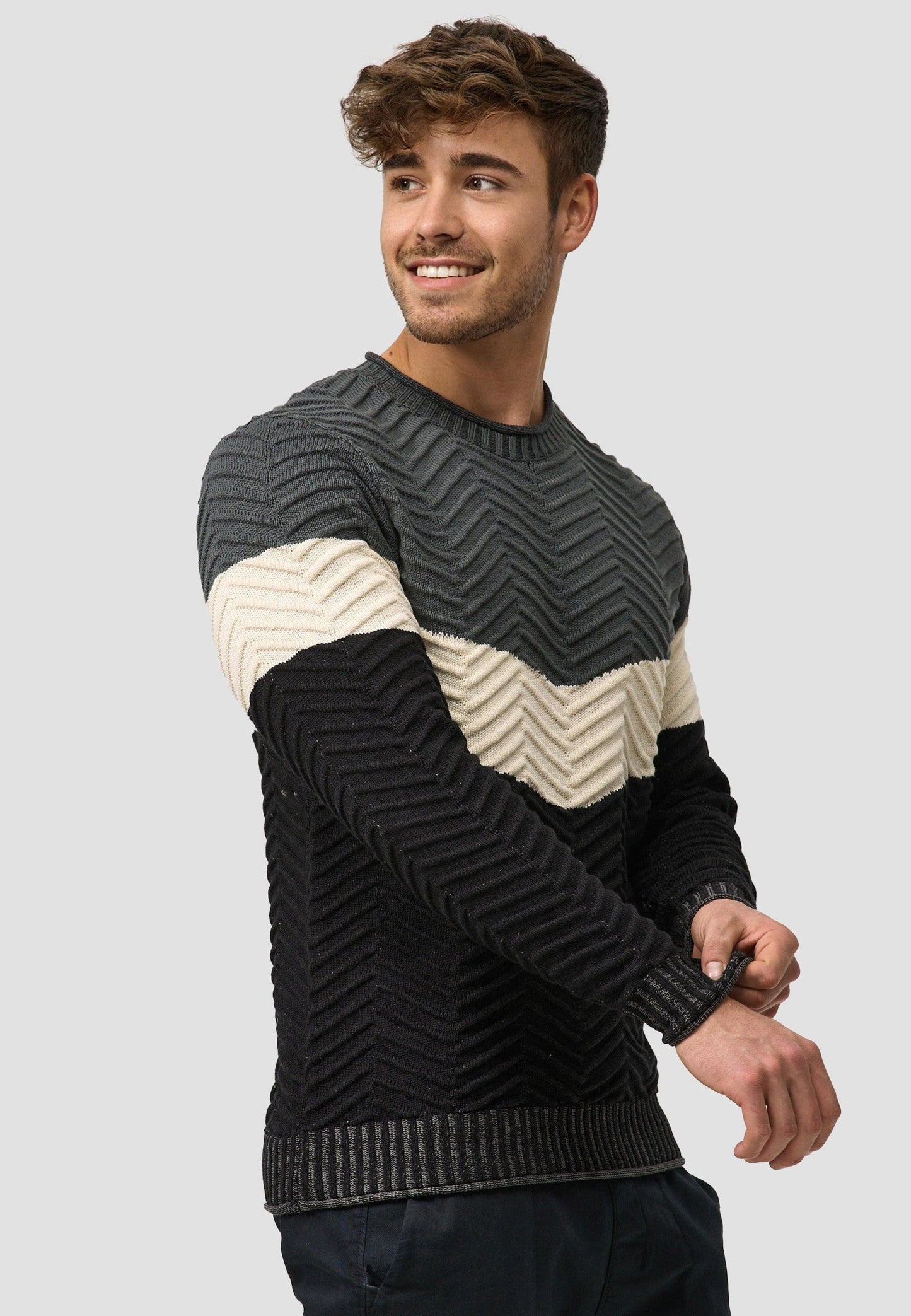 Damien - Vielseitiger Herren Strickpullover