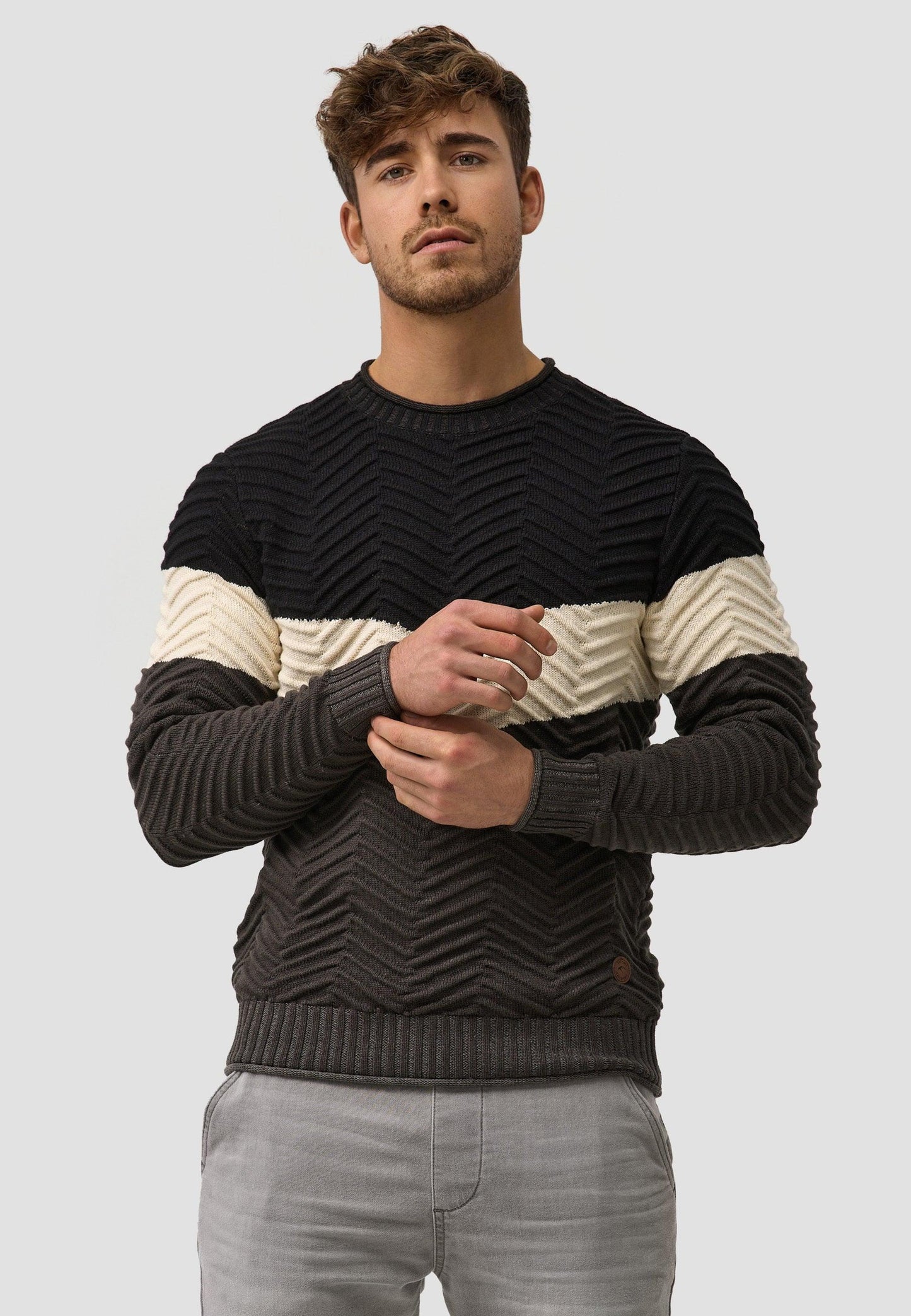 Damien - Vielseitiger Herren Strickpullover