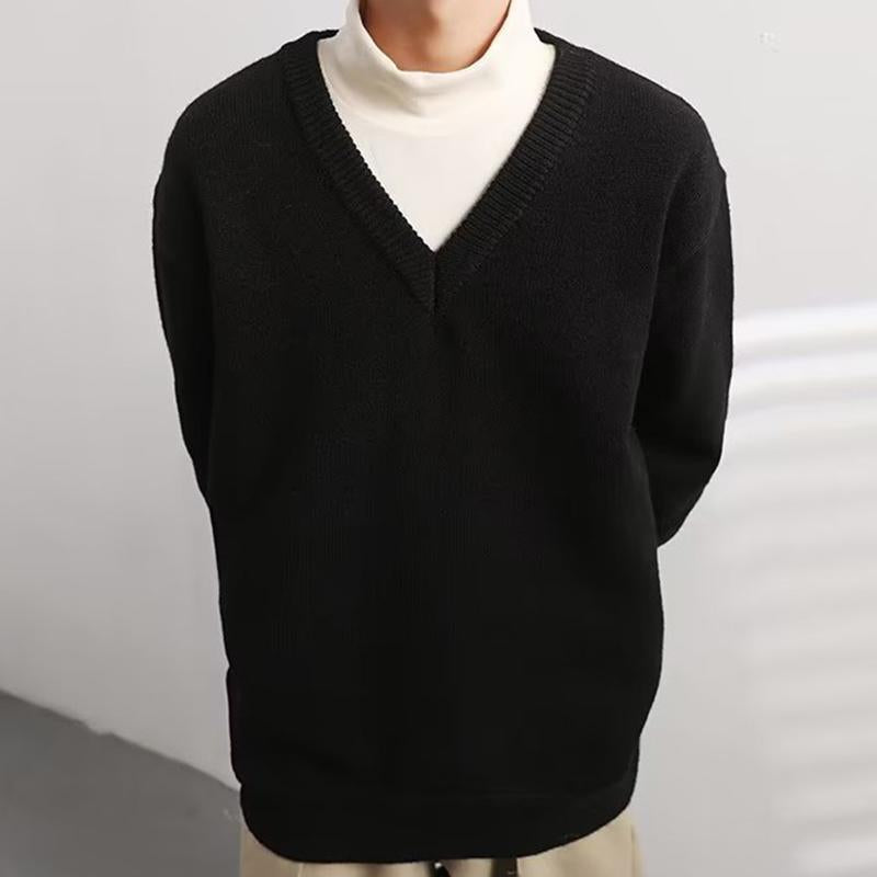 Leonardo - Langarm-Pullover mit V-Ausschnitt
