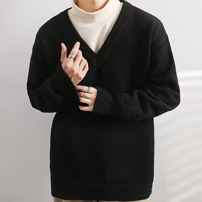 Leonardo - Langarm-Pullover mit V-Ausschnitt