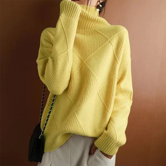 Sienna - damen kaschmir rollkragenpullover