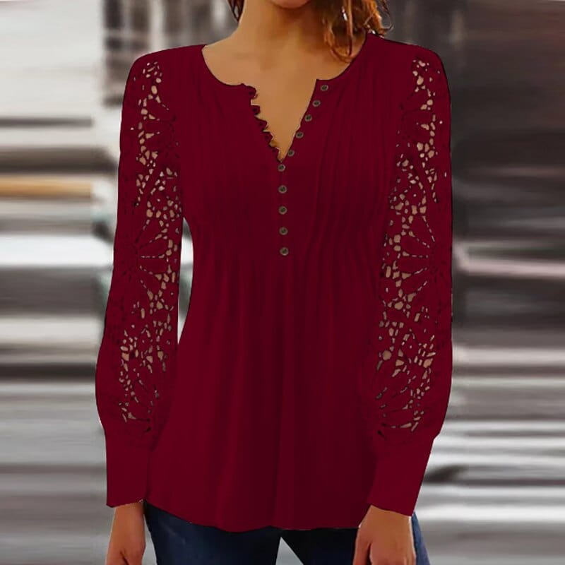 Genao -  Langärmelige Bluse Elegant und gemütlich